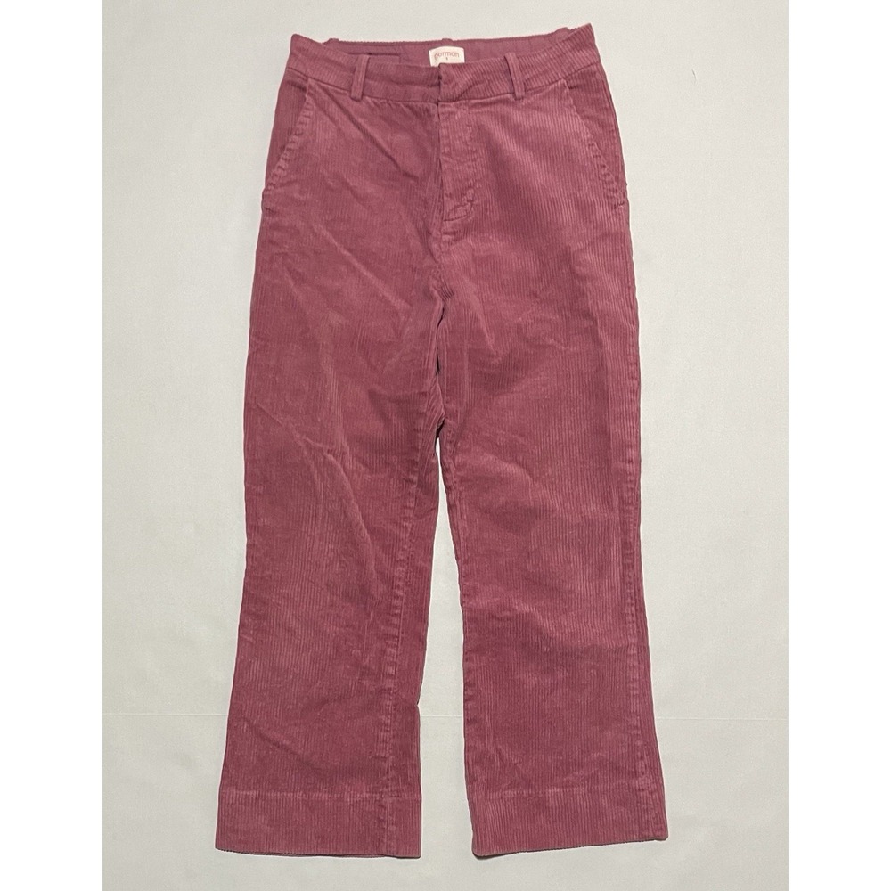 Gorman Womens Size 8 X 24 Pink Corduroy Pants‎ Straight Leg Baggy Skater Wide